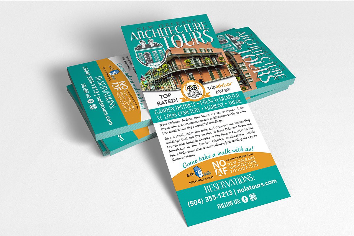 Download Our Work New Orleans Architecture Tours Rack Card Creative