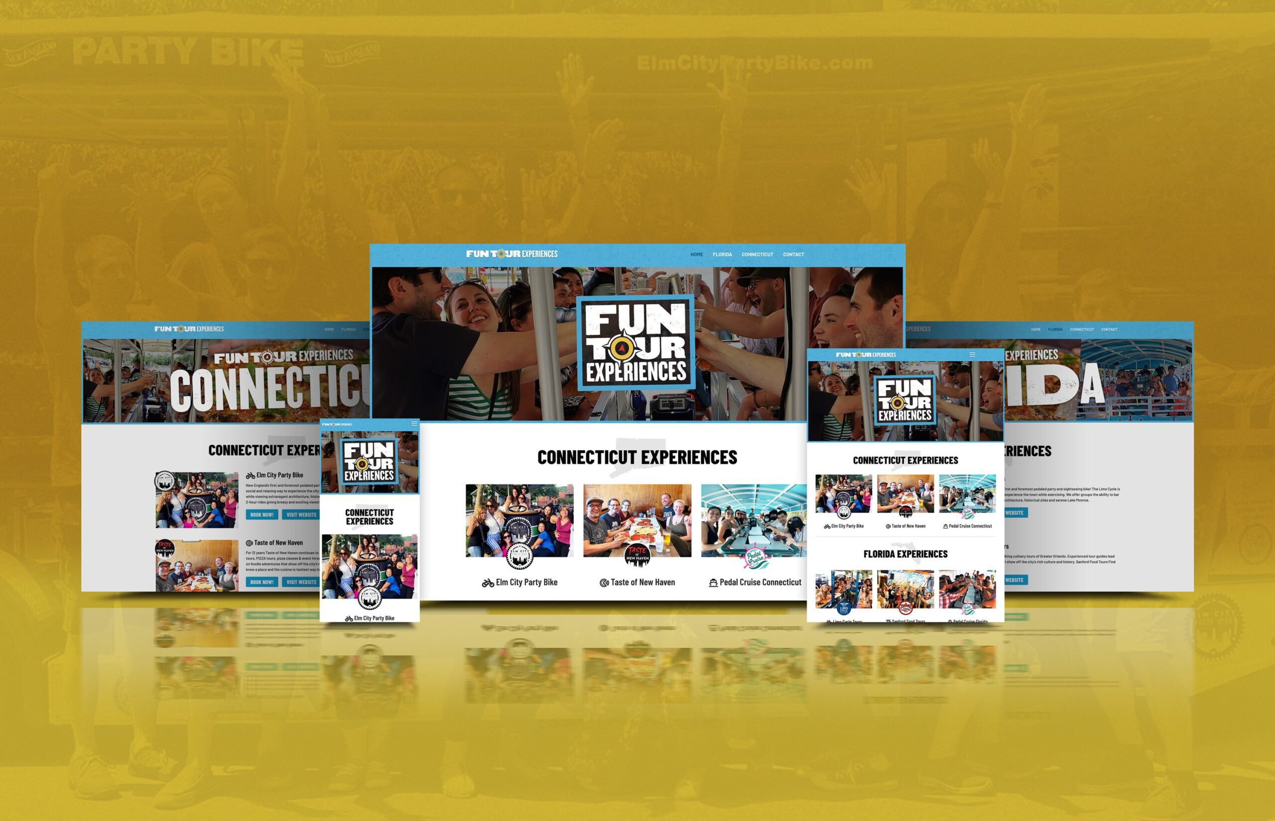 Fun Tour Experiences website Multiple Devices