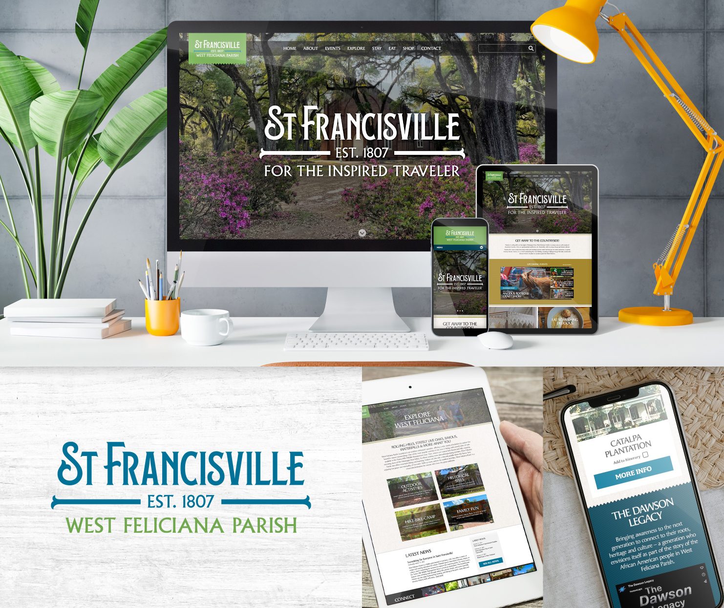 visit st francisville new branding