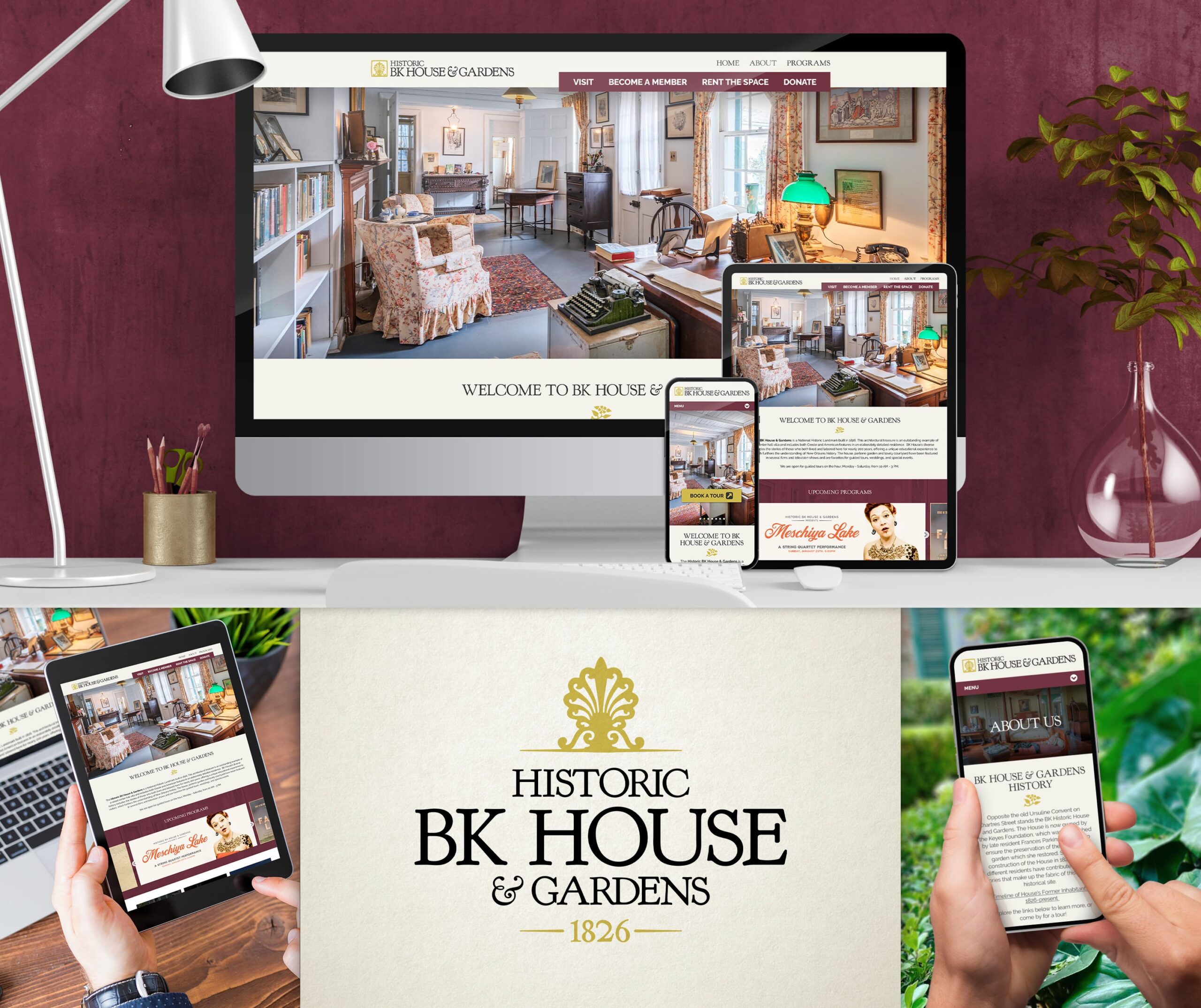 new website design for BK House