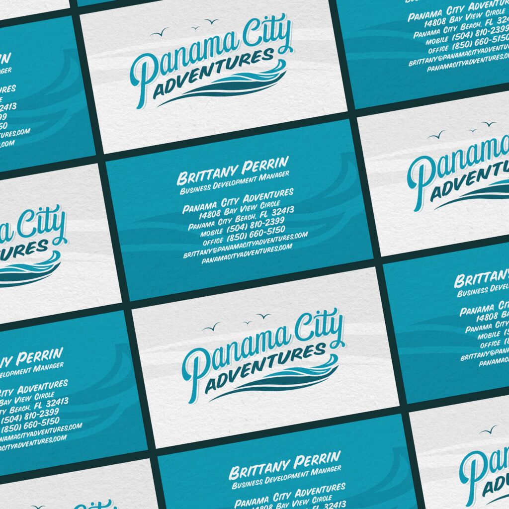 panama city adventures business cards