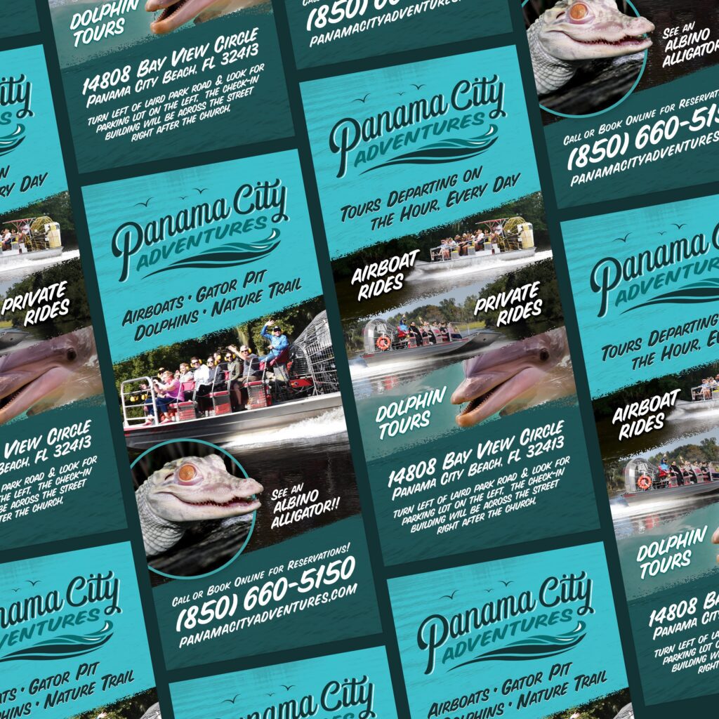 panama city adventures rack cards