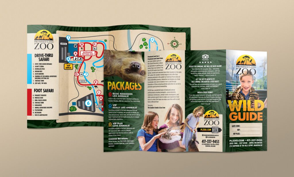 Promised Land Zoo brochure