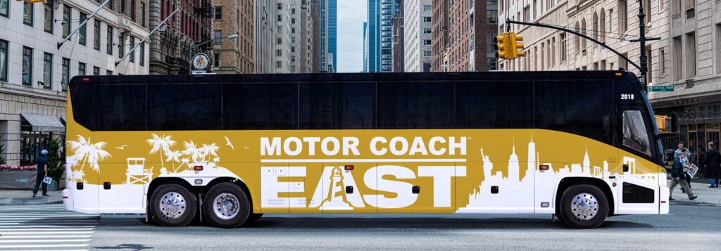 Motor Coach East Branding of the Bus