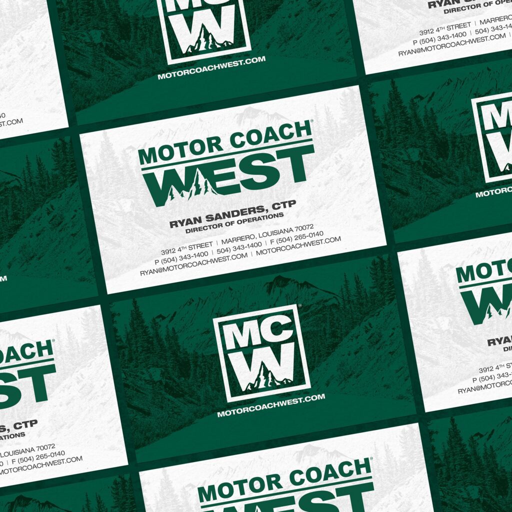 Motor Coach West Branding Card