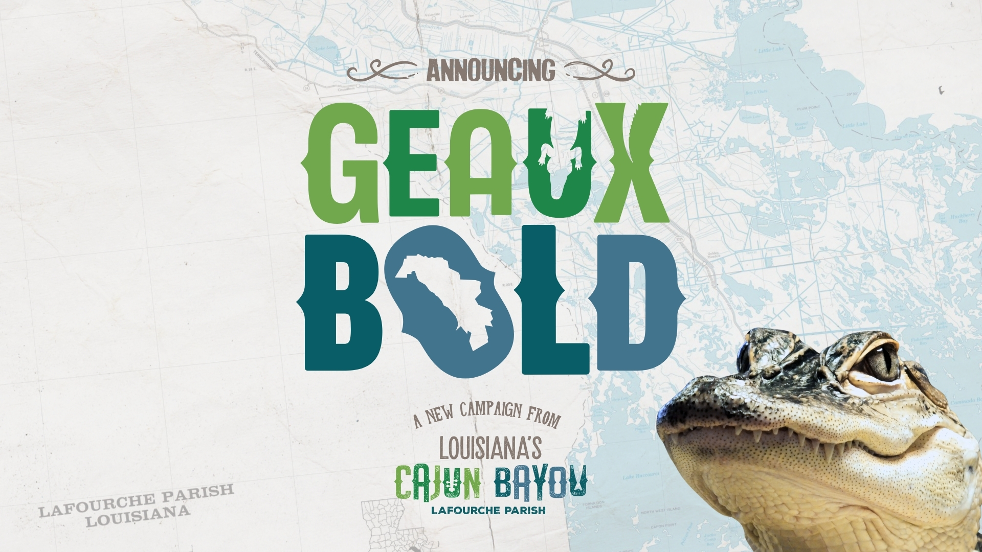 Bayou-inspired textures used in Geaux Bold branding
