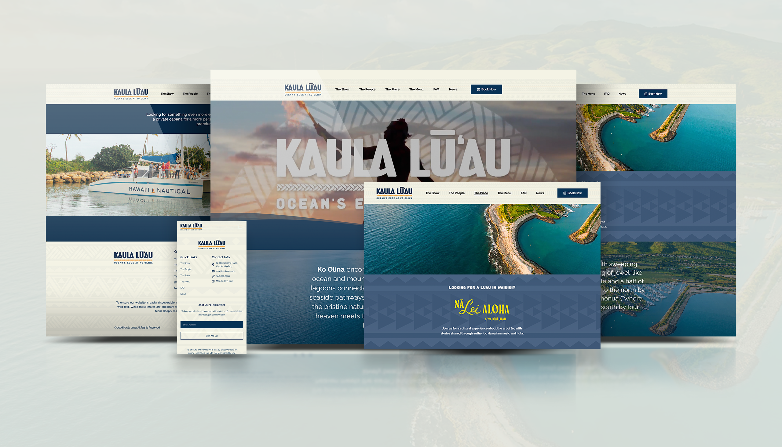 Kaula Luau tourism launch marketing results showing social follower growth, YouTube view rate, and Meta conversions