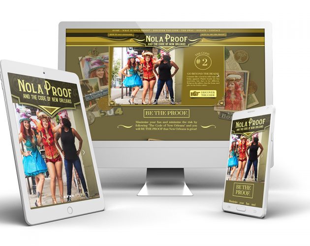 NOLA PROOF WEBSITE MOCKUP